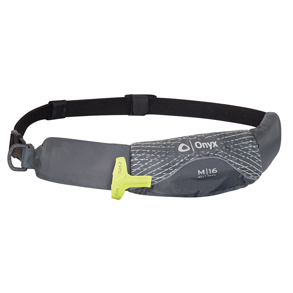 Onyx M-16 Manual Inflatable Belt Pack (PFD) - Grey [130900-701-004-19] | Catamaran Supply