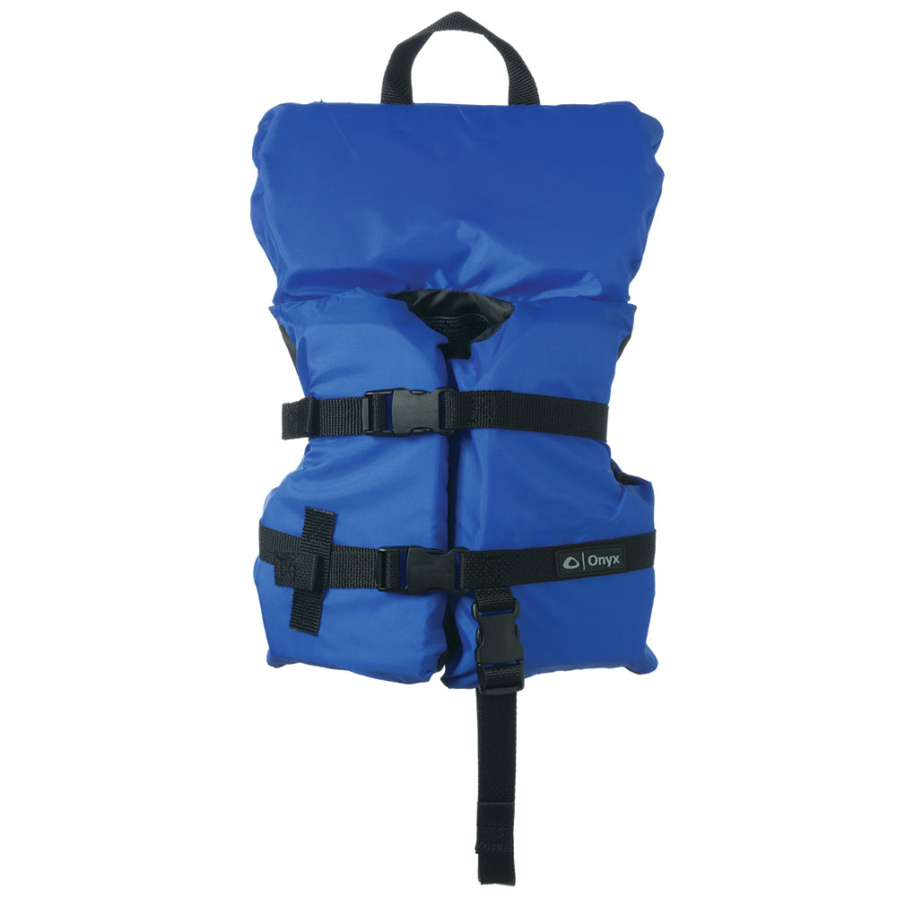 Onyx Nylon General Purpose Life Jacket - Infant/Child Under 50lbs - Blue [103000-500-000-12] | Catamaran Supply