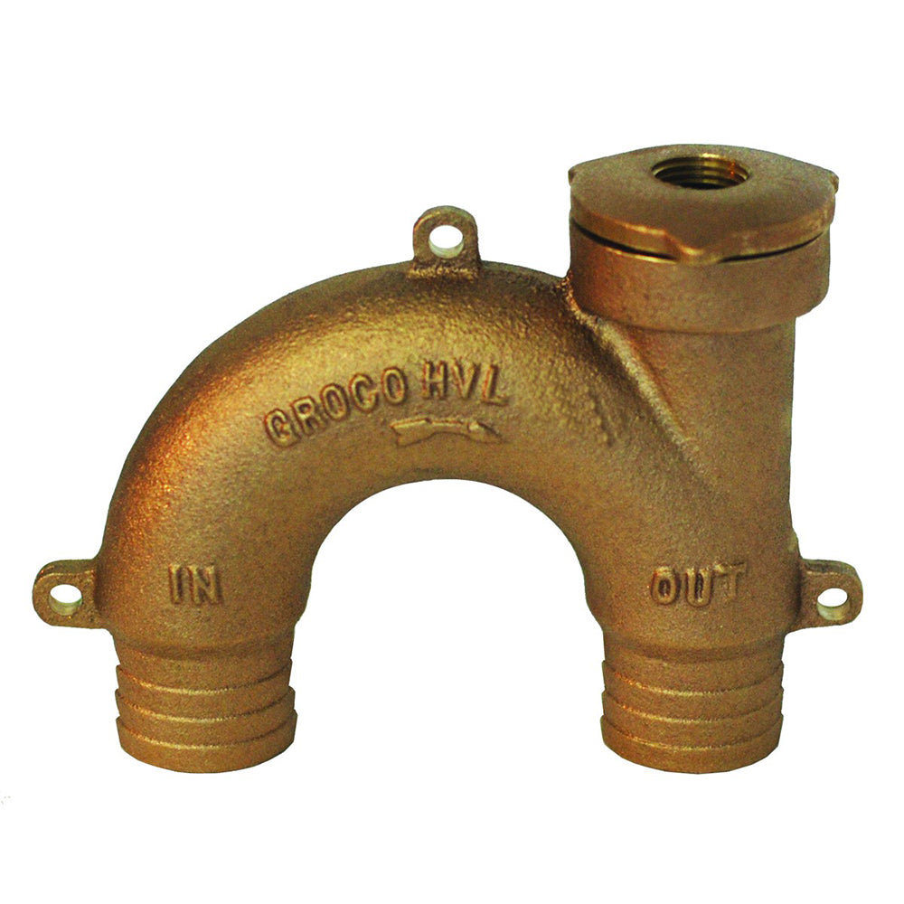 GROCO Bronze Vented Loop - 1-1/2" Hose [HVL-1500] | Catamaran Supply