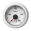 Veratron 2-1/16" (52mm) OceanLink Battery Voltage Gauge - 8 to 16V - White Dial  Bezel [A2C1066110001] | Catamaran Supply
