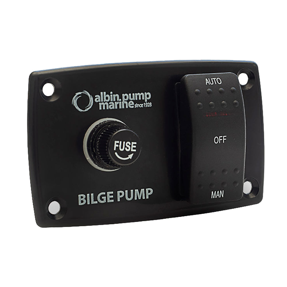 Albin Pump 3-Way Bilge Panel - 12/24V [01-66-027] | Catamaran Supply