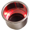 Sea-Dog LED Flush Mount Combo Drink Holder w/Drain Fitting - Red LED [588071-1] | Catamaran Supply
