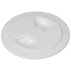 Sea-Dog Quarter-Turn Smooth Deck Plate w/Internal Collar - White - 4" [336340-1] | Catamaran Supply