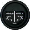 Faria Euro Black 2" Rudder Angle Indicator [12833] | Catamaran Supply