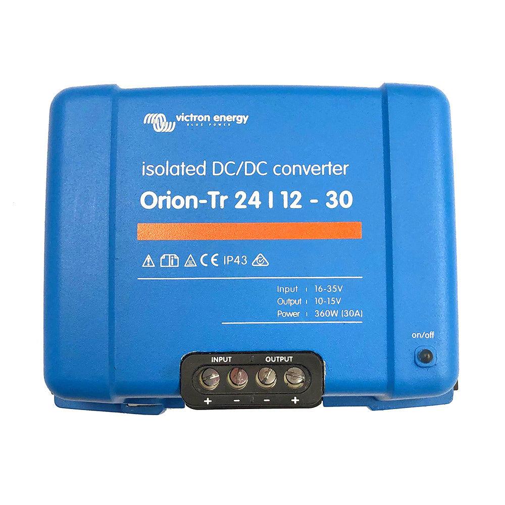 Victron Orion-TR DC-DC Converter - 24 VDC to 12 VDC - 30AMP Isolated [ORI241240110] | Catamaran Supply
