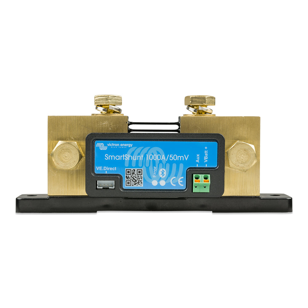 Victron SmartShunt Battery Monitor 500A SHU050150050 & Optional DC Mini  Busbar