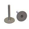 Weld Mount Stainless Steel Stud 1.25" Base 1/4 x 20 Thread 0.75" Tall - 100 Pack [142012100]