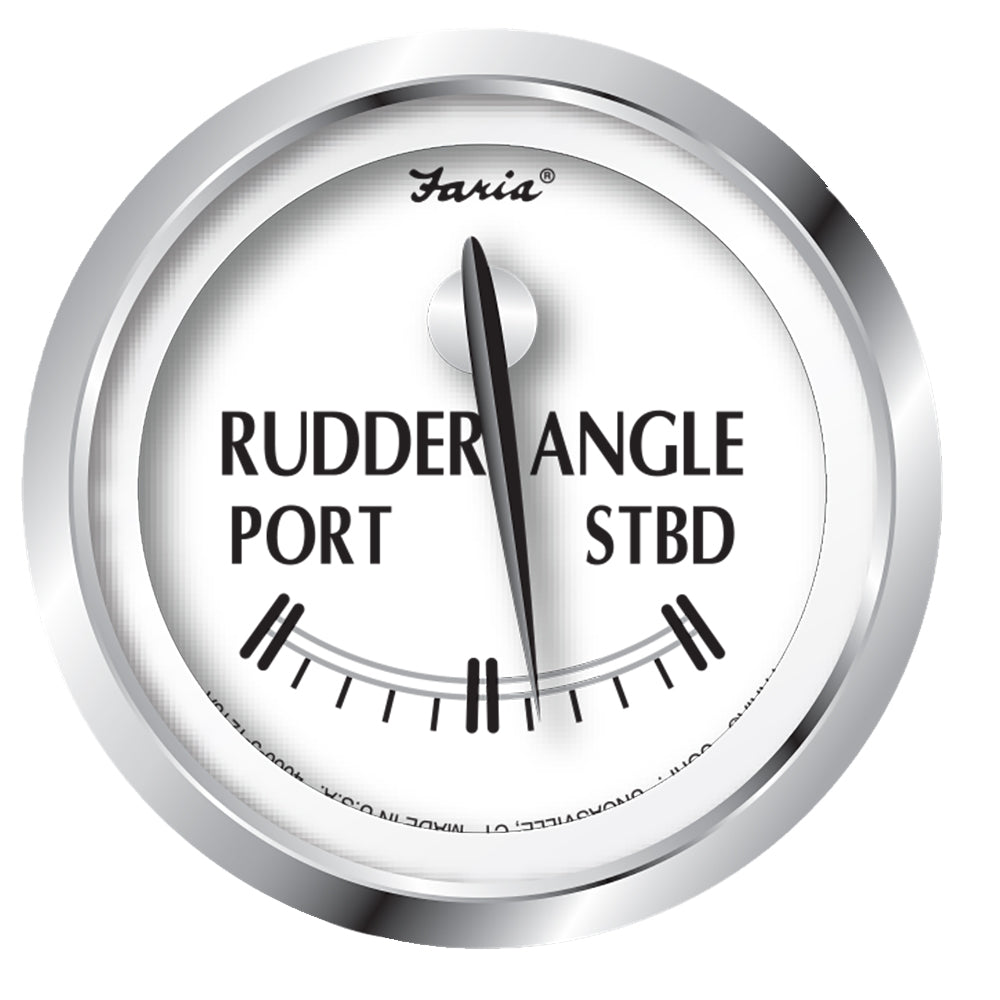 Faria Newport SS 2" Rudder Angle Indicator Gauge [25006] | Catamaran Supply
