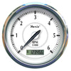 Faria Newport SS 4" Tachometer w/Hourmeter f/Gas Inboard - 6000 RPM [45004] | Catamaran Supply
