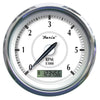 Faria Newport SS 4" Tachometer w/Hourmeter f/Gas Outboard - 7000 RPM [45005] | Catamaran Supply