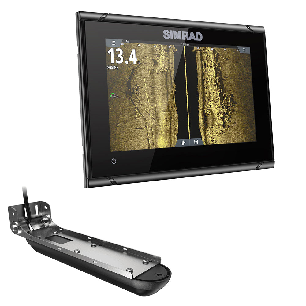Simrad GO7 XSR Chartplotter/Fishfinder w/Active Imaging 3-in-1 Transom Mount Transducer  C-MAP Discover Chart [000-14838-002] | Catamaran Supply