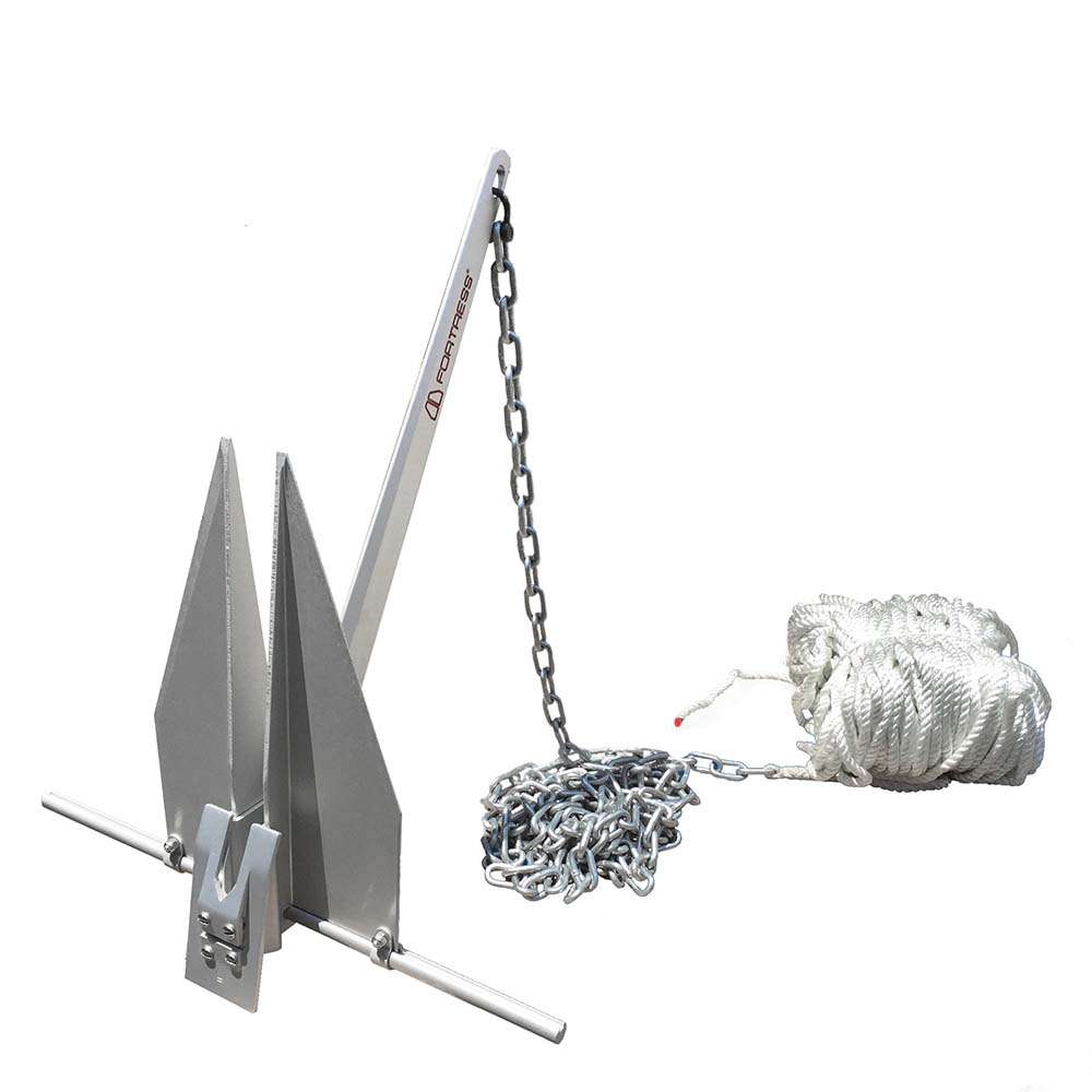 6kg DELTA style boat anchor Kit 5m 8mm chain 30m 10mm rope fishing