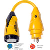 Marinco P30-504 EEL 50A-125/250V Female to 30A-125V Male Pigtail Adapter - Yellow [P30-504] | Catamaran Supply