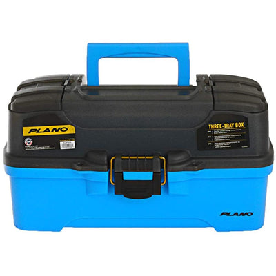 Plano 3-Tray Tackle Box w/Dual Top Access - Smoke  Bright Blue [PLAMT6231] | Catamaran Supply