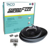 TACO SuproFlex Rub Rail Kit - Black w/Flex Chrome Insert - 2"H x 1.2"W x 60L [V11-9990BBK60-2] | Catamaran Supply