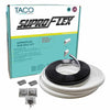 TACO SuproFlex Rub Rail Kit - White w/Flex Chrome Insert - 1.6"H x .78"W x 60L [V11-9960WCM60-2] | Catamaran Supply
