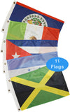 Western Caribbean Courtesy Flag Pack | Catamaran Supply